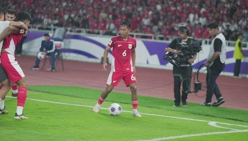 Aksi Beckham Putra bersama Timnas Indonesia.