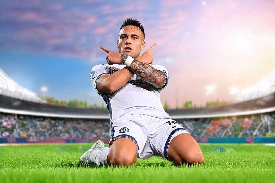 Penyerang Inter Milan, Lautaro Martinez. (Rahmat Ari Hidayat/Skor.id).