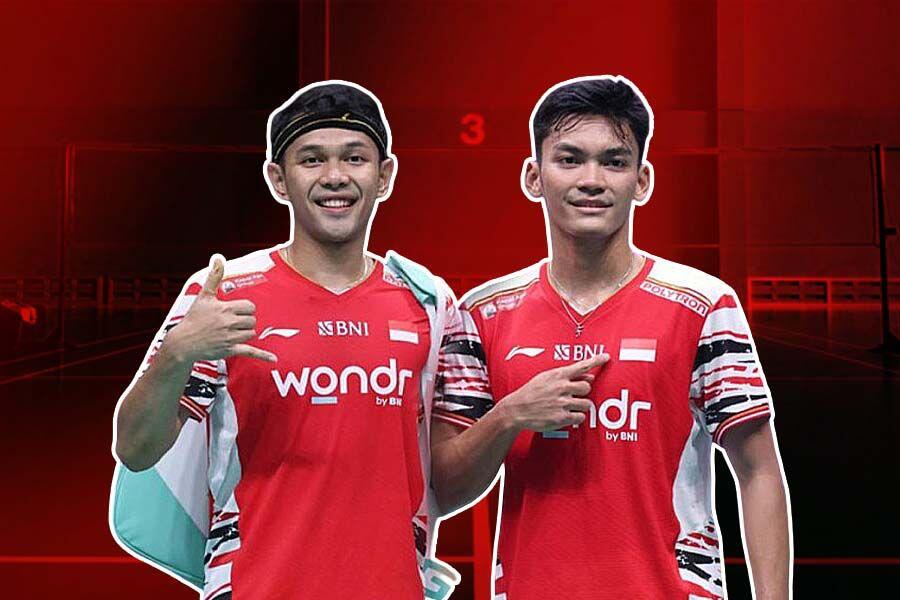 Ganda putra Indonesia, Fajar Alfian/Muhammad Shohibul Fikri. (Deni Sulaeman/Skor.id)