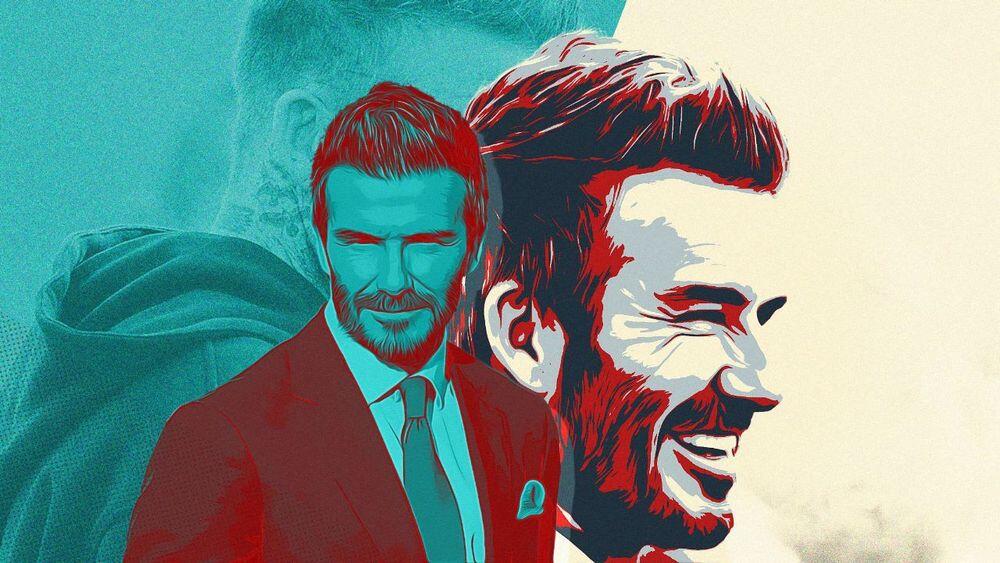 Ilustrasi David Beckham. (Grafis: Skor.id)