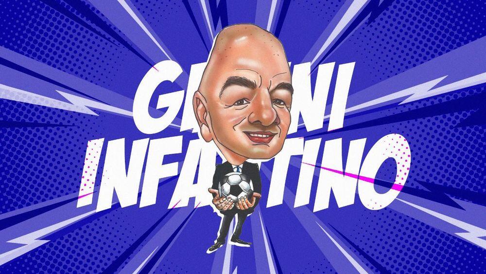 Presiden FIFA, Gianni Infantino. (Grafis: Abdul Rohim/Skor.id)
