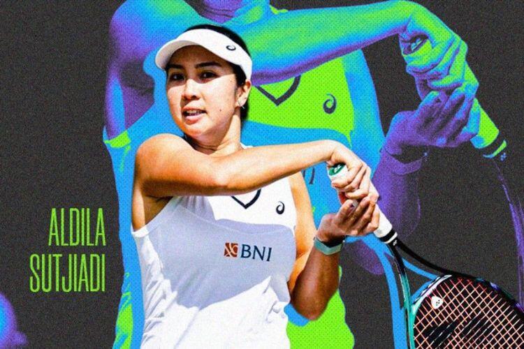 Petenis putri Indonesia, Aldila Sutjiadi. Sumber:(Grafis: Skor.id)