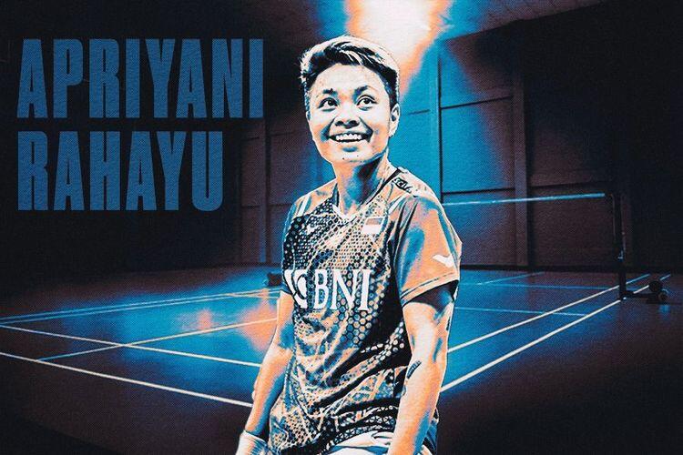 Pebulu tangkis ganda putri Indonesia, Apriyani Rahayu. Sumber:Grafis Skor.id