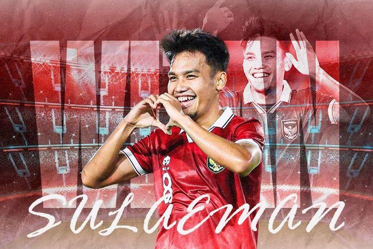Pemain Timnas Indonesia, Witan Sulaeman. (Grafis: Skor.id)