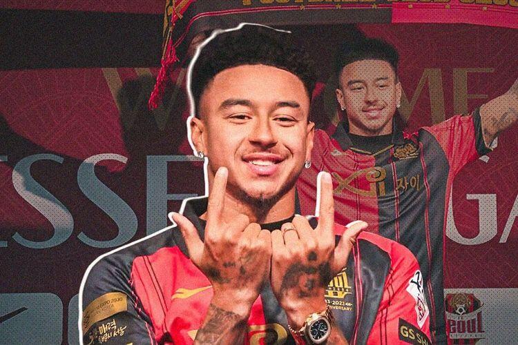 Eks pemain Manchester United, Jesse Lingard. (Grafis: Skor.id)