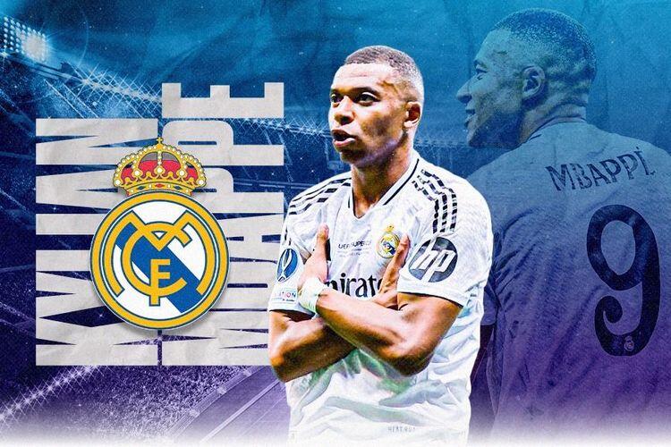 Penyerang Real Madrid, Kylian Mbappe. Sumber:Grafis: Dede Sopatal Mauladi/Skor.id