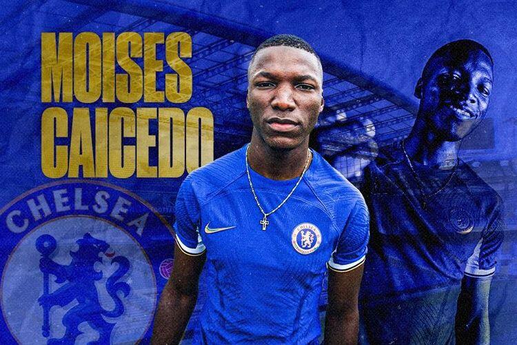 Moises Caicedo yakin Chelsea bisa ke Liga Champions musim depan. (Grafis: Skor.id) 