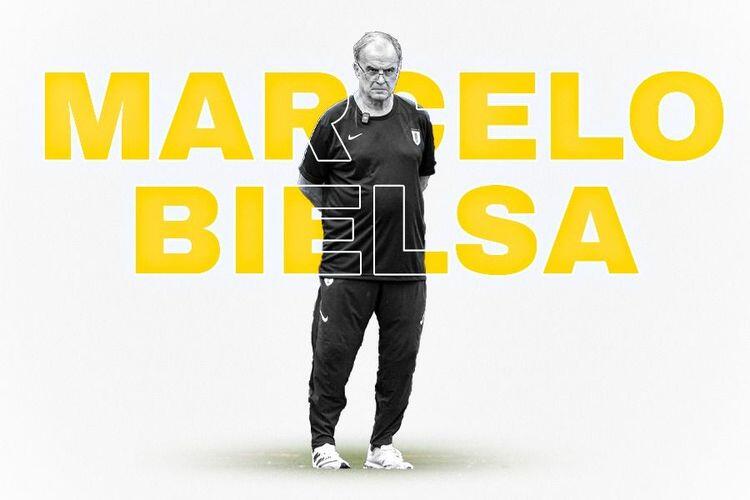 Marcelo Bielsa, menangani Uruguay di Piala Dunia 2026. (Grafis: Skor.id)