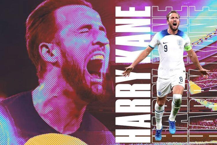 Penyerang Timnas Inggris, Harry Kane. (Grafis: Skor.id) Sumber: