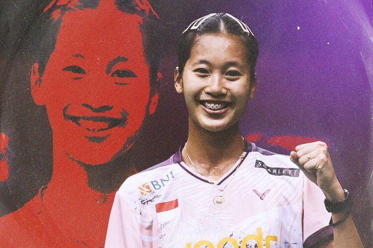 Pebulu tangkis tunggal putri Indonesia, Putri Kusuma Wardani. Sumber:Skor.id