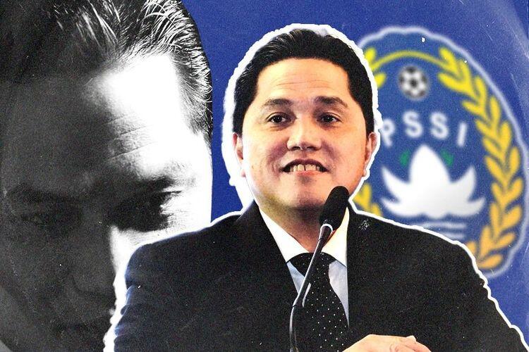 Ketua Umum PSSI, Erick Thohir. Sumber:(Grafis: Jovi Arnanda/Skor.id)