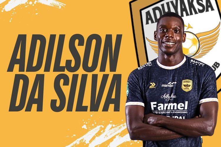 Adilson Silva sebagai pemain Adhyaksa FC di Championship 2025-2026. (Foto: Adhyaksa FC/Grafis: Deni Sulaeman/Skor.id)