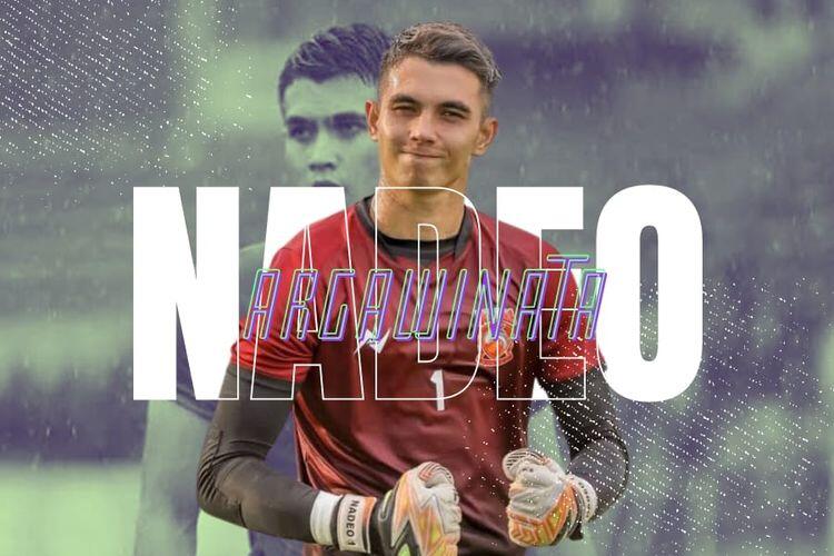 Kiper Borneo FC, Nadeo Argawinata. Sumber:Foto Borneo FC/Grafis Deni Sulaeman/Skor.id
