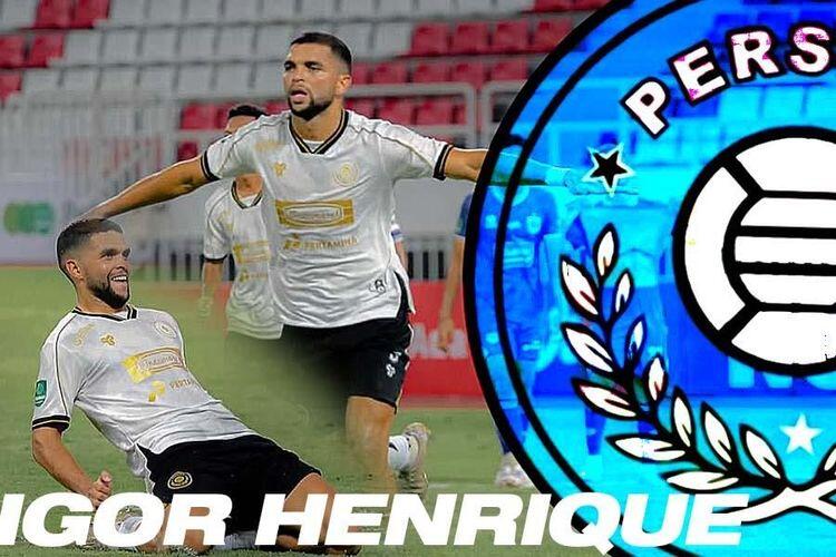 Igor Henrique membela Persiku Kudus pada Championship 2025-2026. Sumber:Foto Instagram Persiku Kudus/Grafis Kevin Bagus Prinusa/Skor.id