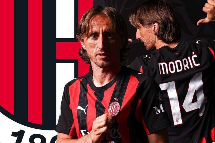Pemain AC Milan, Luka Modric. (Grafis: Deni Sulaeman/Skor.id)