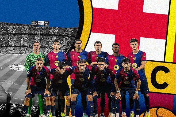 Skuad Barcelona. Sumber:Grafis: Deni Sulaeman/Skor.id