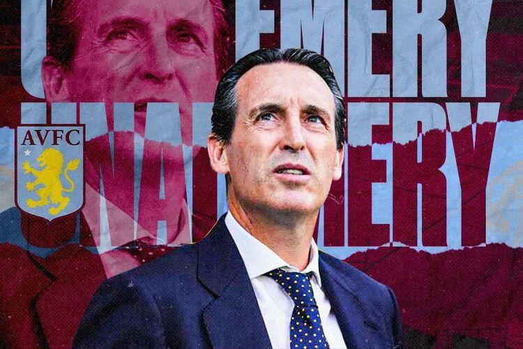 Pelatih Aston Villa FC, Unai Emery. Sumber:Grafis Skor.id