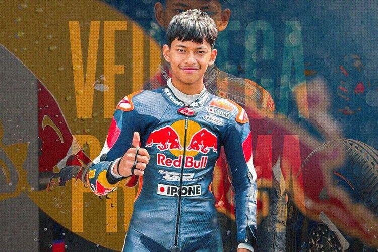 Veda Ega Pratama Bikin Sejarah di Mugello, Menangi Balapan Red Bull Rookies Cup 2025 Sumber: