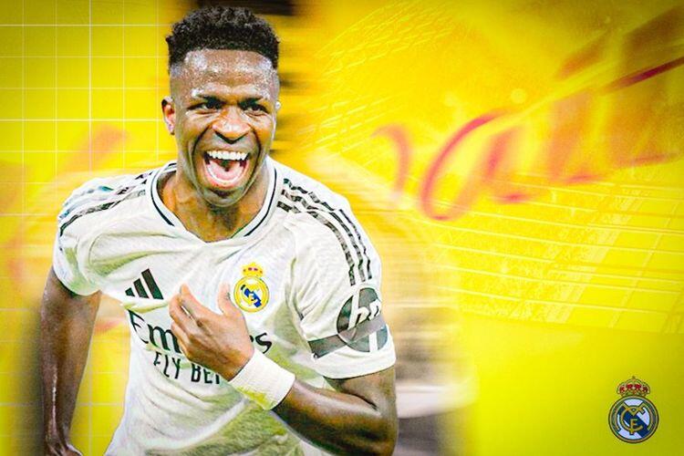 Pemain Real Madrid, Vinicius Junior. Sumber:(Grafis: Dede Sopatal Mauladi/Skor.id)