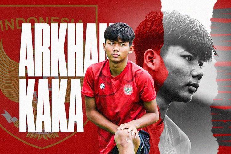 Striker muda Timnas Indonesia, Arkhan Kaka. Sumber:Grafis Skor.id