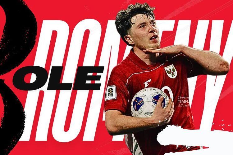 Striker Timnas Indonesia, Ole Romeny. (Grafis: Deni Sulaeman/Skor.id)