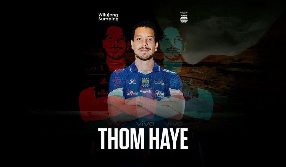 Poster perkenalan Thom Haye sebagai pemain baru Persib Bandung pada 27 Agustus 2025. (Media Persib Bandung)